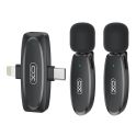 Купить МИКРОФОН ПЕТЛИЧНЫЙ БЕСПРОВОДНОЙ XO MKF010 TWIN TYPE-C+IP
