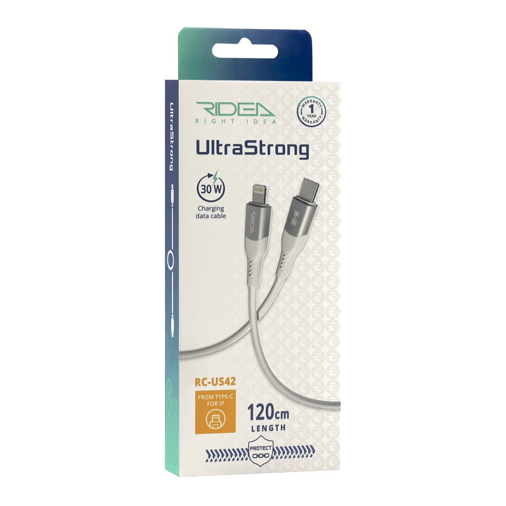 Купить USB RIDEA RC-US42 ULTRASTRONG TYPE-C TO LIGHTNING 30W 1.2M_1