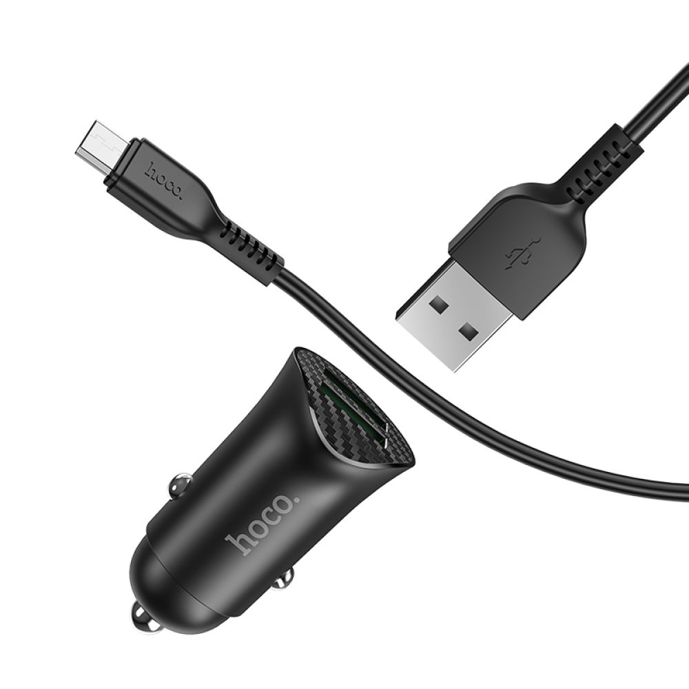 Купить АВТО ЗАРЯДНОЕ УСТРОЙСТВО HOCO Z39 QC3.0 MICRO 2USB_2