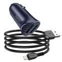 Купить АВТО ЗАРЯДНОЕ УСТРОЙСТВО HOCO Z39 QC3.0 LIGHTNING 2USB_1