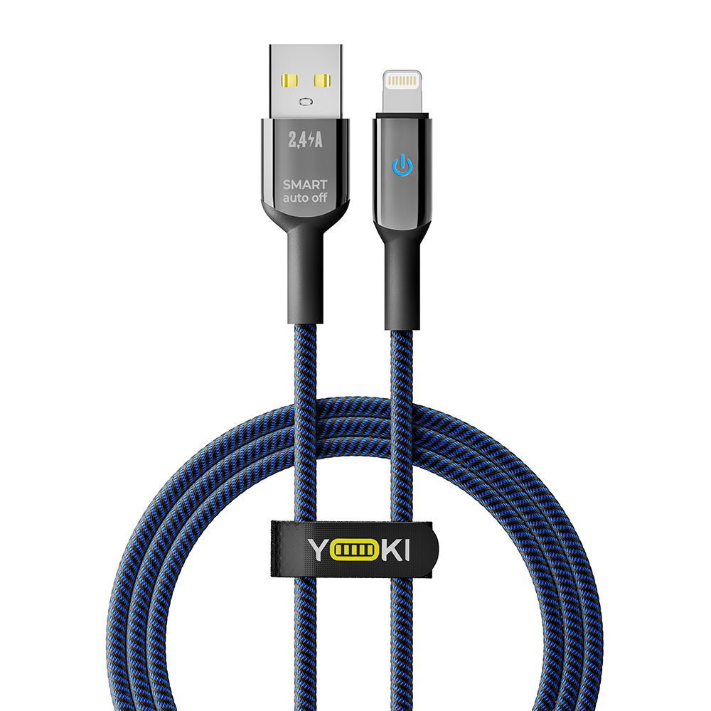 Купить USB YOKI SMART YK-SM31 LIGHTNING 2.4A 1.2M_1