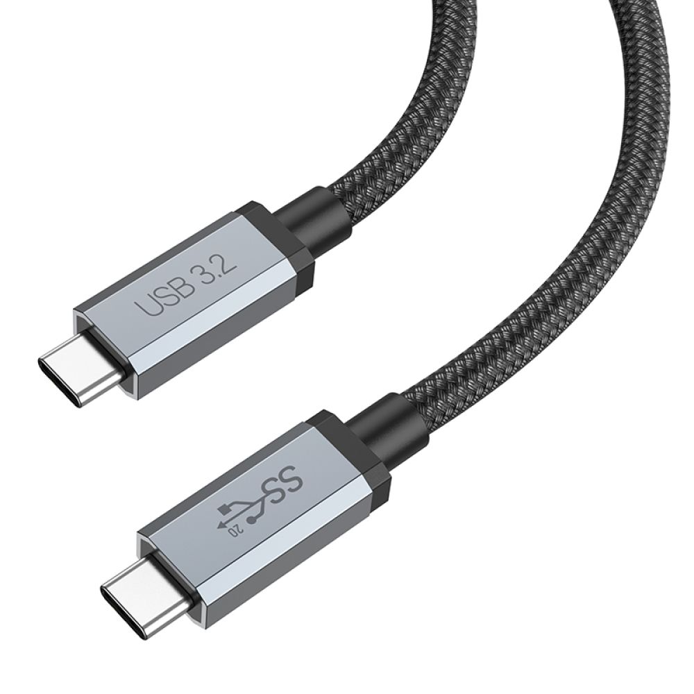 Купить USB HOCO US06 USB3.2 20GBPS 100W 4K 60HZ 2M TYPE C TO TYPE C_2