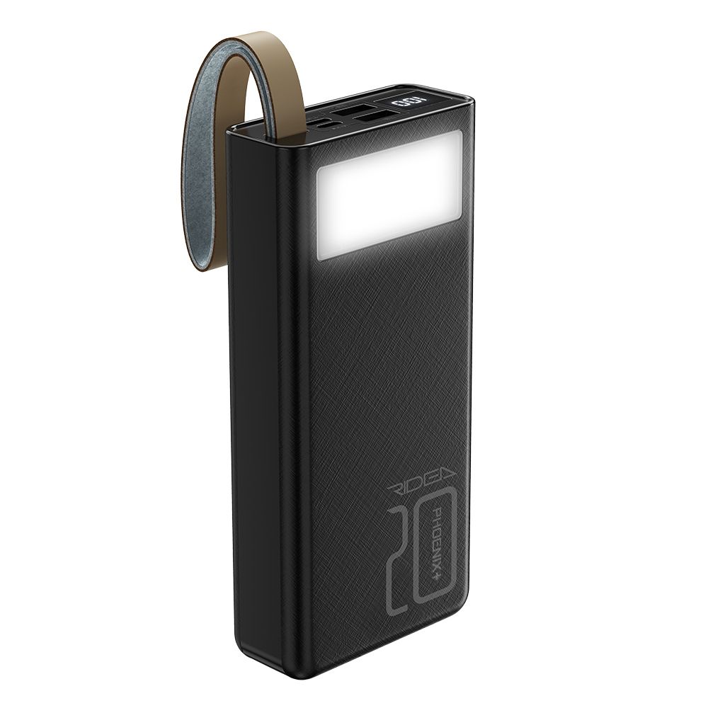 Купить POWER BANK RIDEA RP-D20L+ PHOENIX20+ PD/QC 3.0 20W  DIGITAL DISPLAY + LAMP 20000 MAH