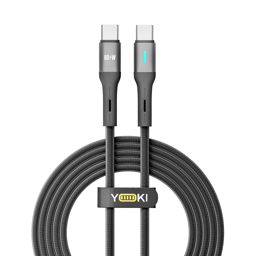 Купить USB YOKI LED YK-LE17 TYPE-C TO TYPE-C 60W 2M_1