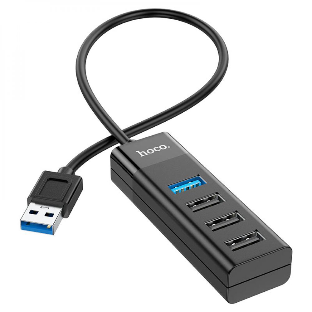 Купить USB HUB HOCO HB25 EASY MIX 4-IN-1 CONVERTER(USB TO USB3.0+USB2.0*3)_1