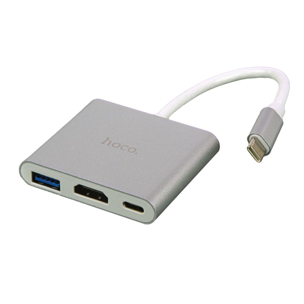 Купить ПЕРЕХОДНИК HOCO HB14 TYPE-C TO USB3.0+HDMI+PD_1